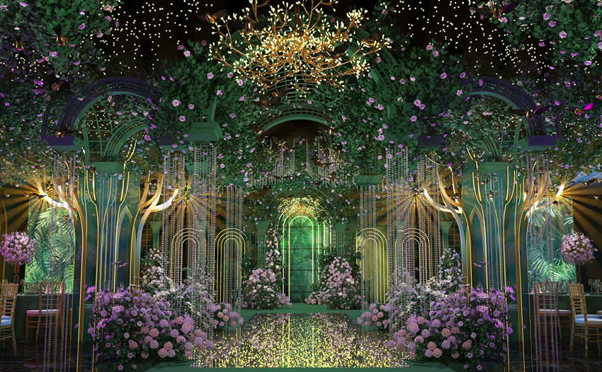 墨江奇妙森林婚礼堂效果展示