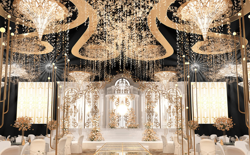 墨江花木兰喜事汇金色大厅效果展示